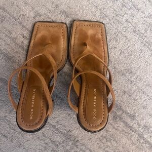 Good American Chunky sandals